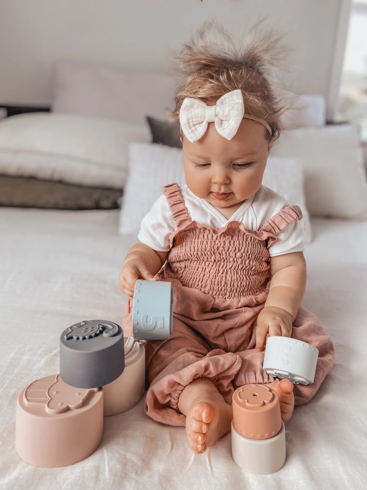 Silicone Stacking Cups set of 7 Baby Toy