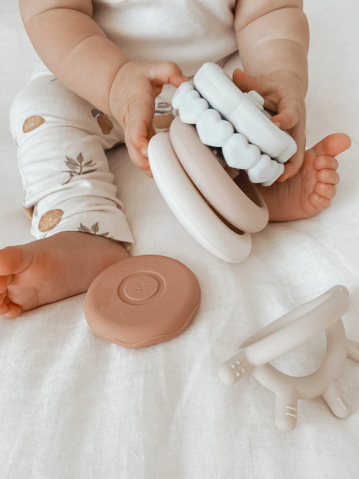 Silicone Stacking Tower Set Over the Dandelions Kids Baby NZ