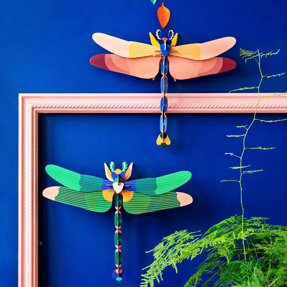 STUDIO ROOF Wall Art Butterflies (A4) Green Dragonfly