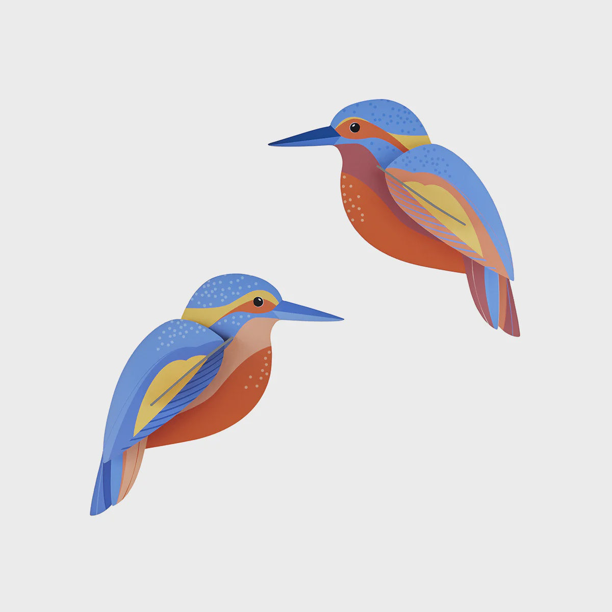 STUDIO ROOF Wall Art Garden Birds (B6) Kingfishers