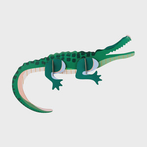 STUDIO ROOF Wall Art Jungle Animals (A4) Tall Crocodile