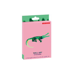STUDIO ROOF Wall Art Jungle Animals (B7) Crocodile 3D paper model