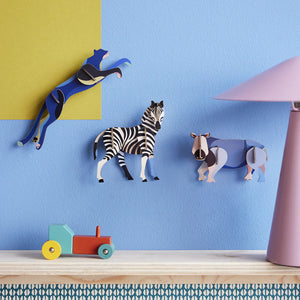 STUDIO ROOF Wall Art Jungle Animals (B7) Zebra