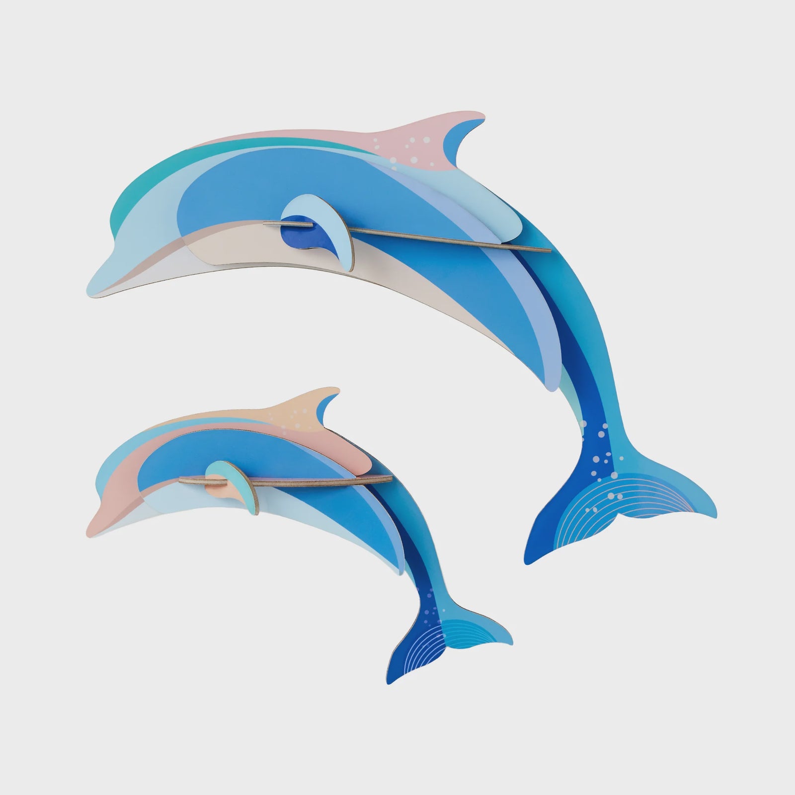 Studio Roof Wall Art Sea Creatures A4 - Dolphin Couple