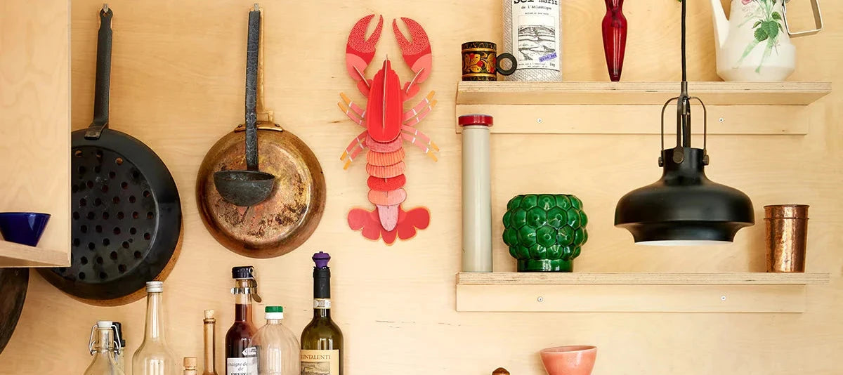 STUDIO ROOF Wall Art Sea Creatures (A4) Lobster