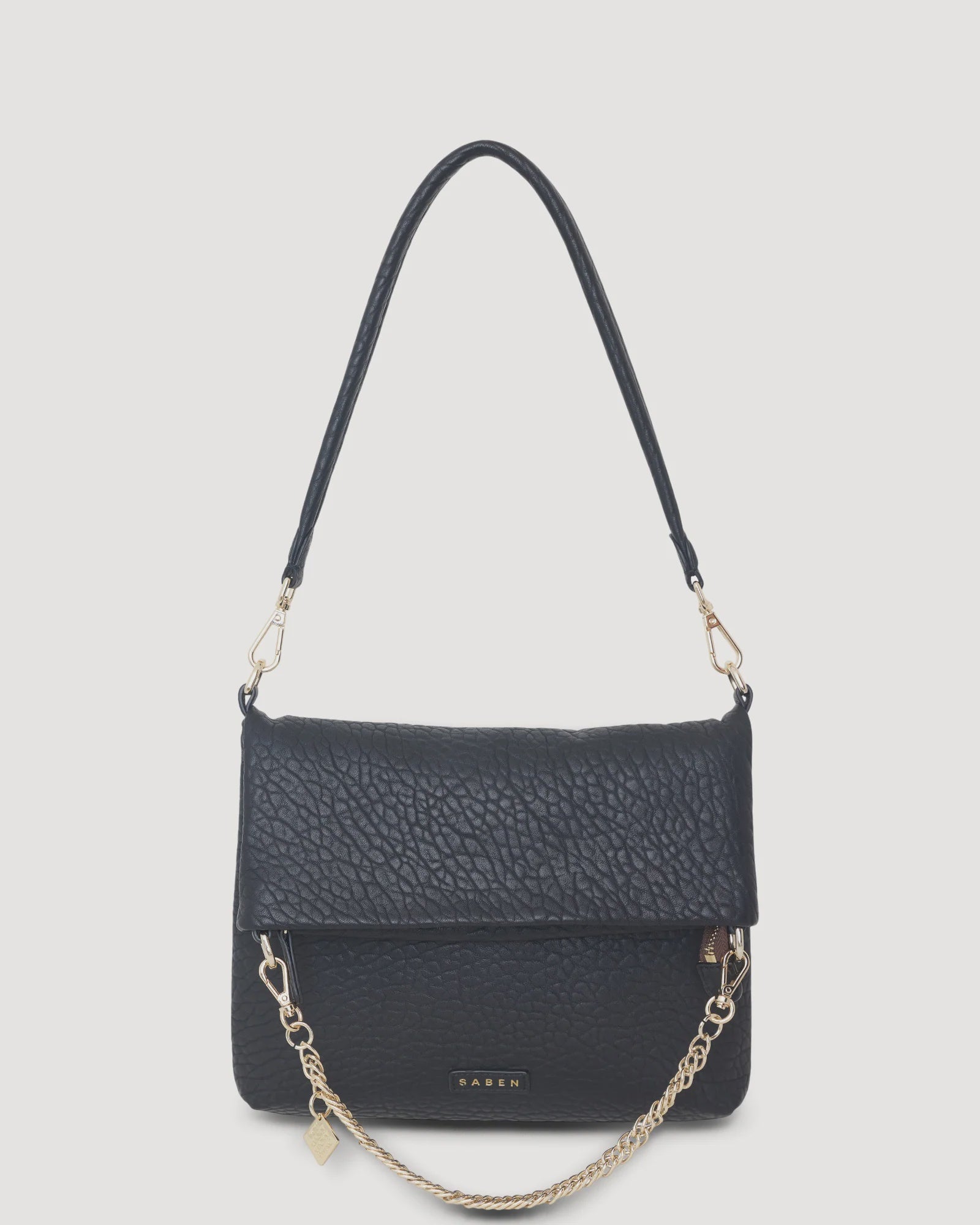 Saben Daria Shoulder Bag Black Bubble AW25 The Muse