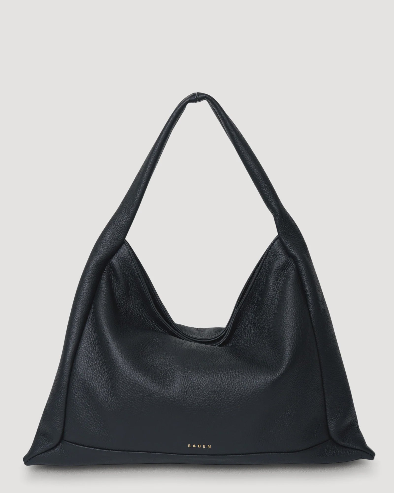 Saben Haze Shoulder Bag - Black Luxe Leather
