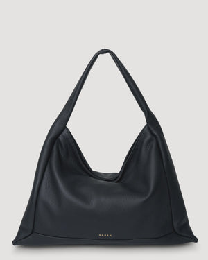 Saben Haze Shoulder Bag - Black Luxe Leather