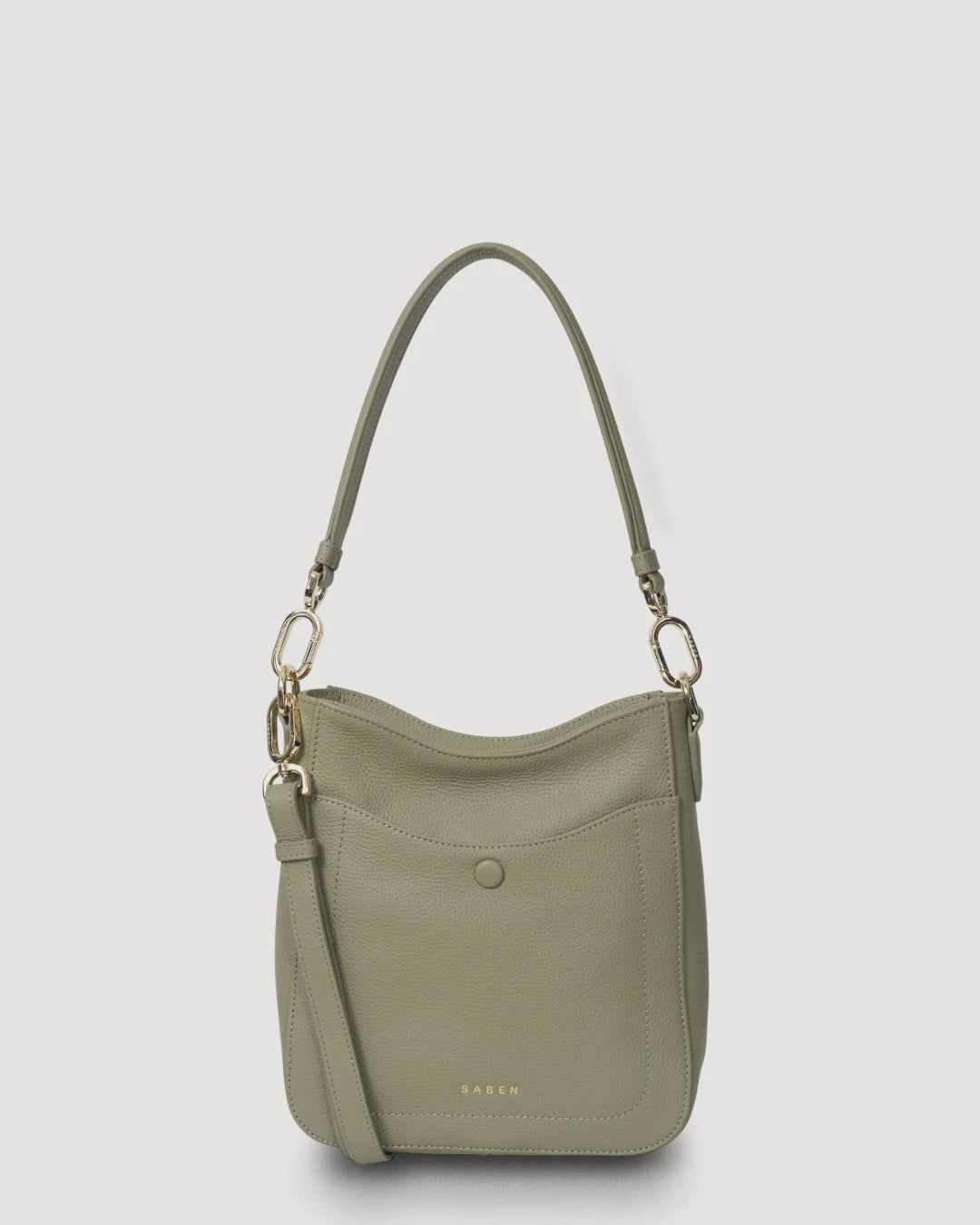Saben Rosie Shoulder Bag - Eucalyptus Pebble