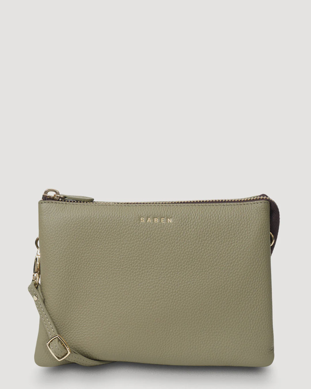 Saben Tilly's Big Sis Crossbody - Eucalyptus Green Leather Bag