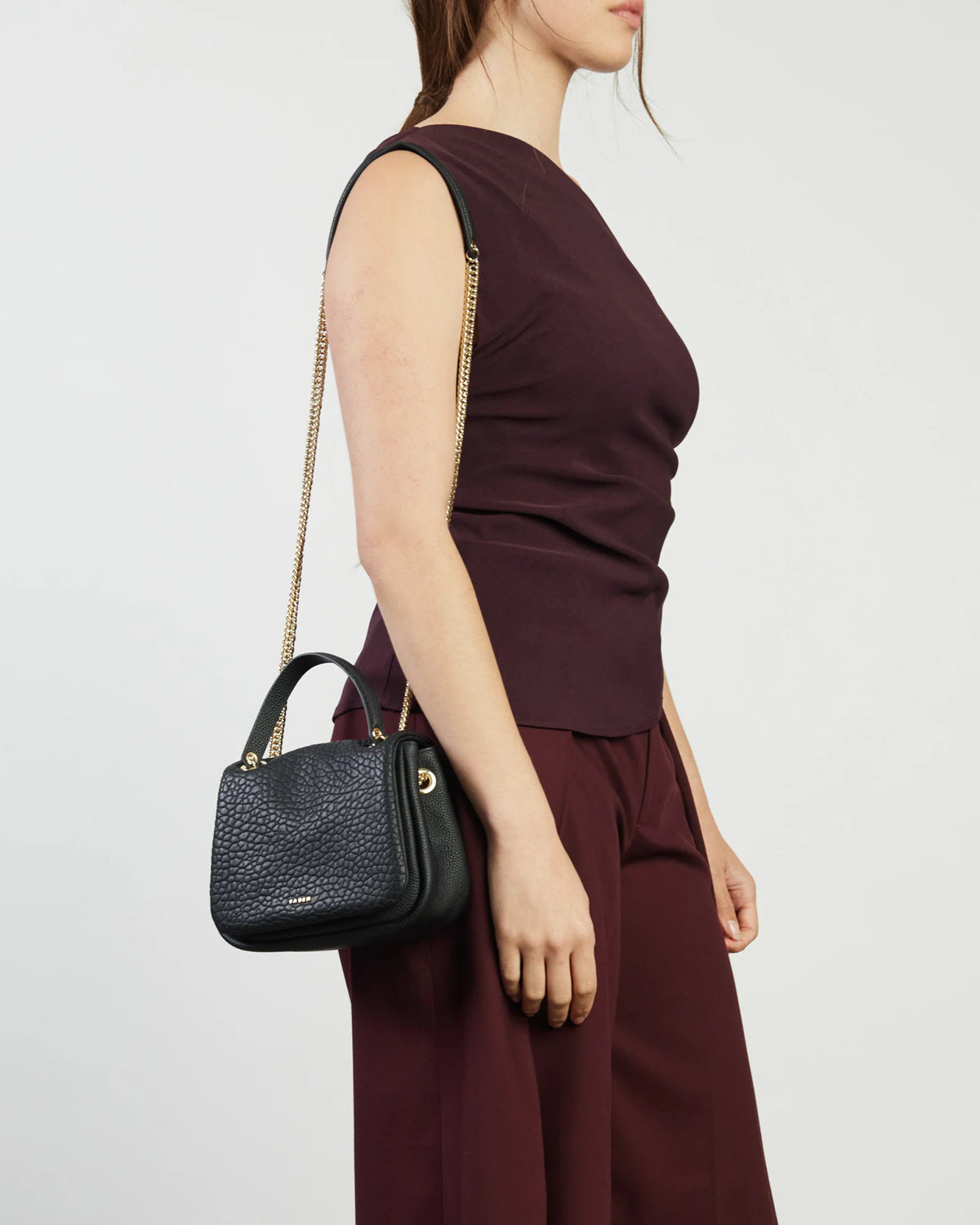 Saben Flo Shoulder Bag - Black Bubble