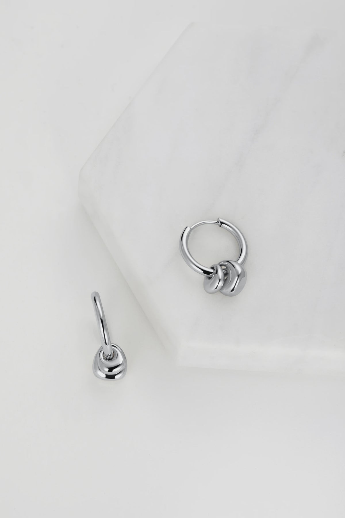 Zafino Sadie Large Earrings - Silver Essential