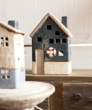 French Country Collections Saint Malo Tea Light House with Buoy Large