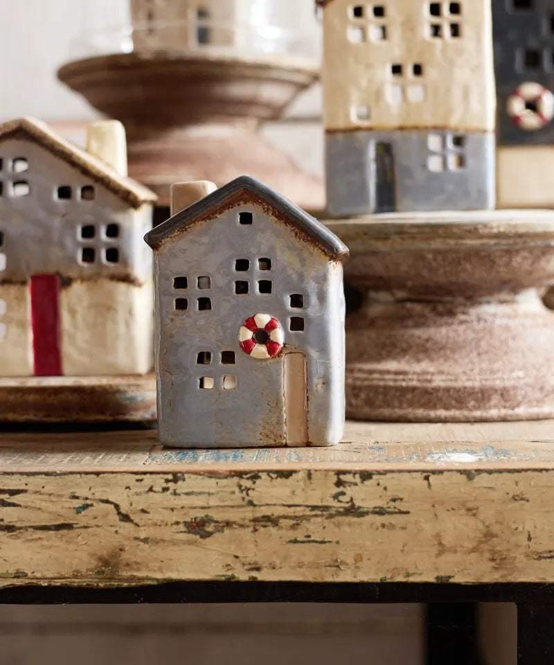 French Country Collcetions Saint Malo Tea Light House with Buoy Small