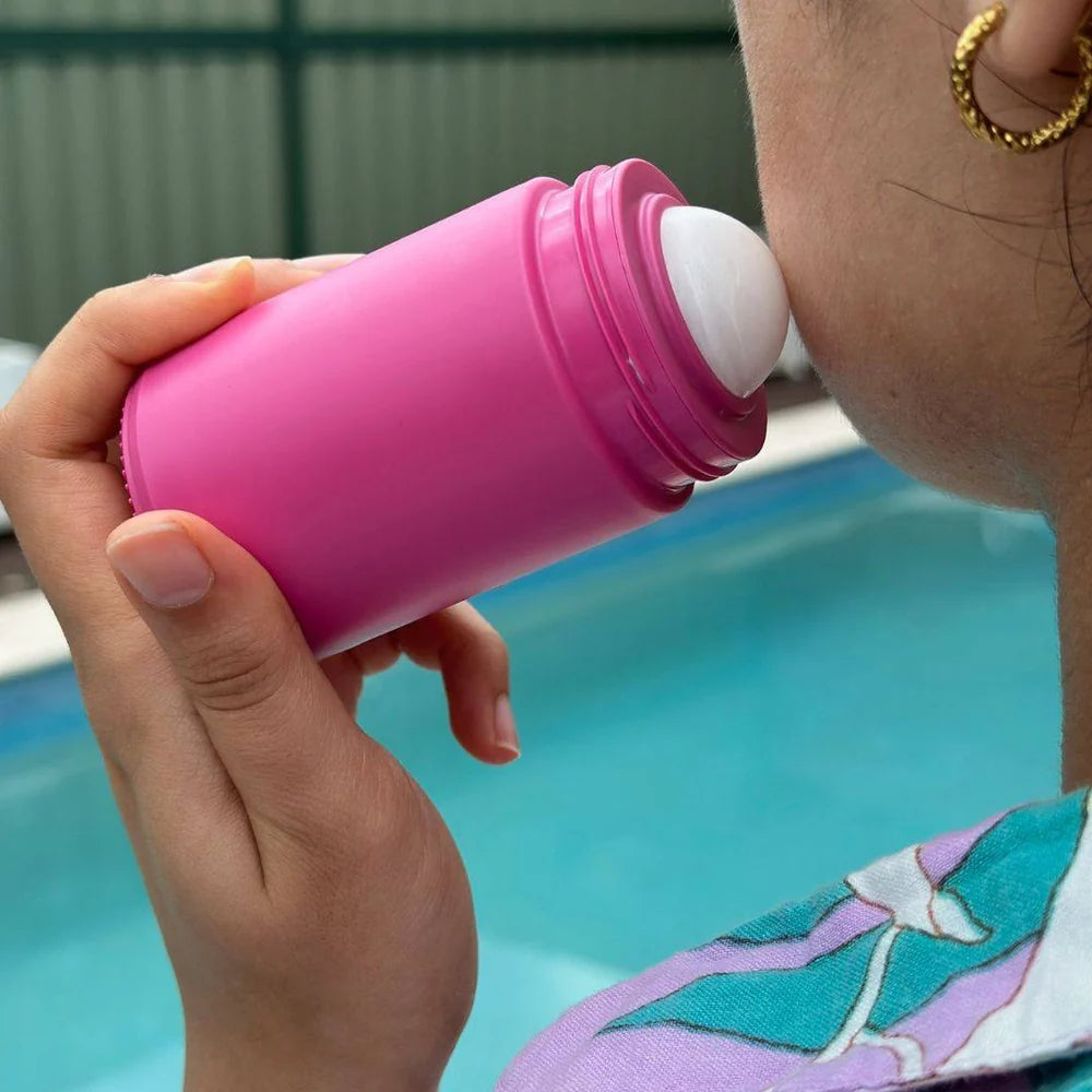 solmates Refillable Roll-On Applicator 100ml - Salt Lake Pink