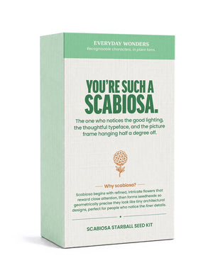 Everyday Wonders Seed Kit, Stems of Wonder is a collection of curious seed boxes and growing gifts, from intriguing little plants that move, mimic, react and surprise, to personality-inspired flower seed kits that match people to plants.