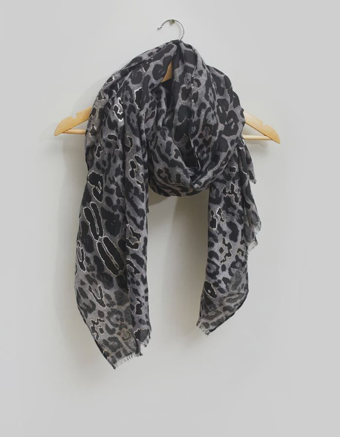 Stella Gemma Scarf - Zebra Canary Wool Mix