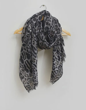 Stella Gemma Scarf - Zebra Canary Wool Mix