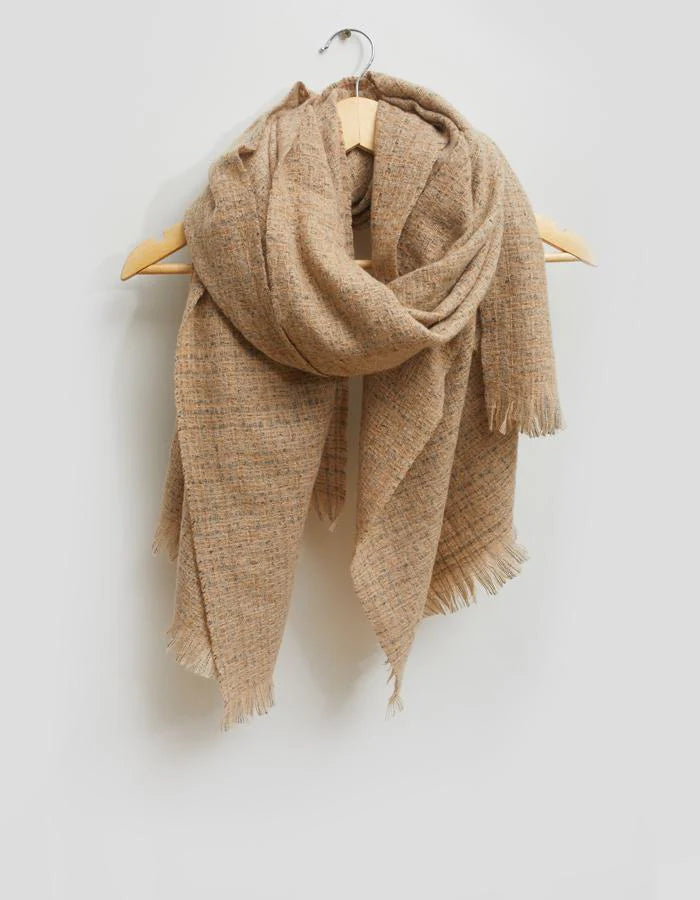 Stella Gemma Scarf - Beige Lurex Thread