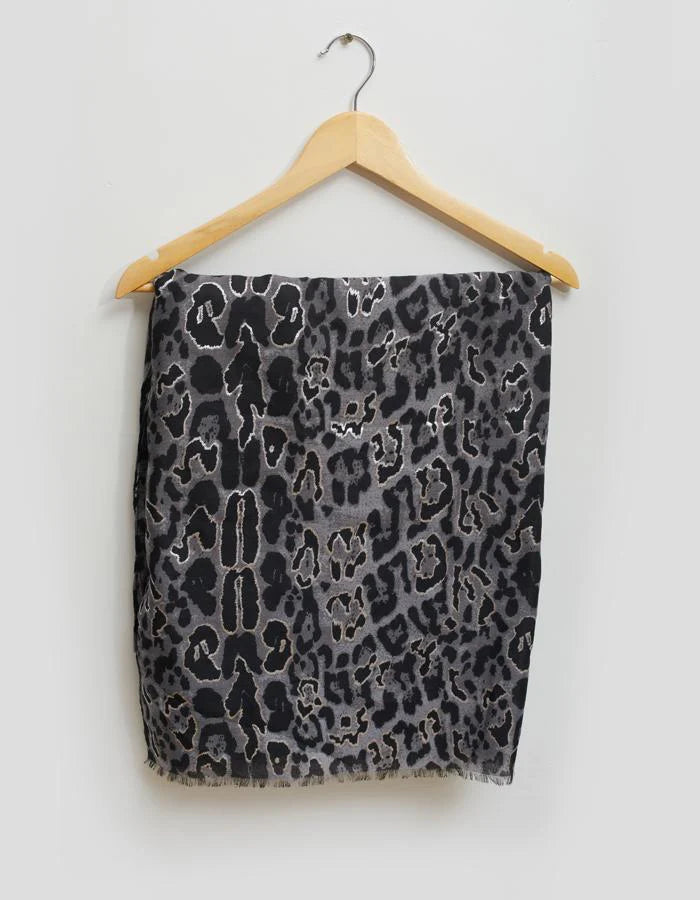 Stella Gemma Scarf - Zebra Canary Wool Mix