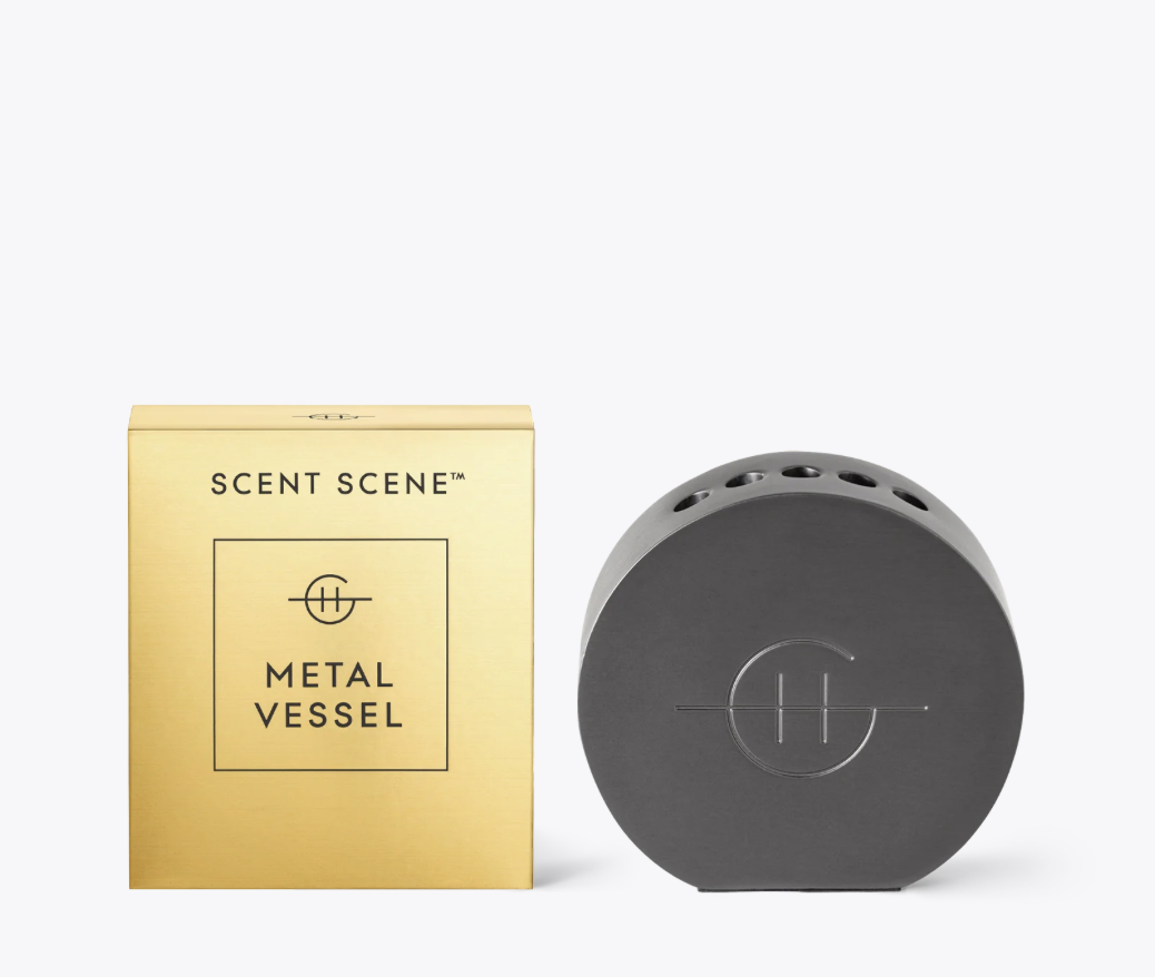 GF Scent Scene™ Stand Metal Vessel - Gunmetal Black