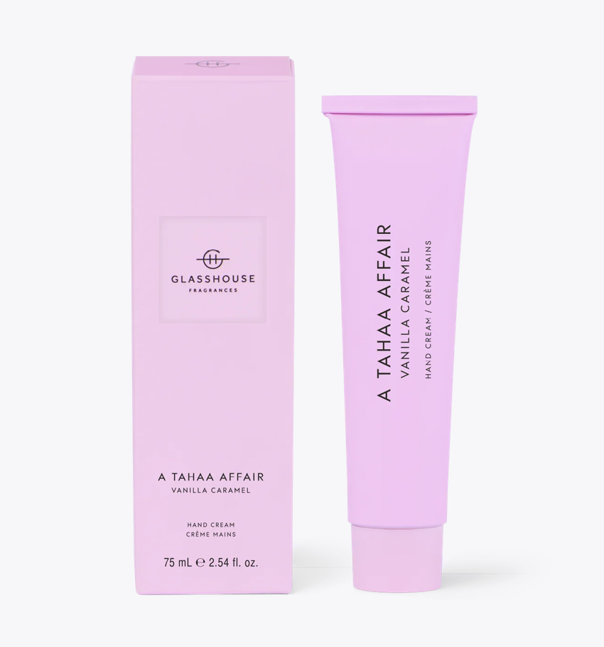 Glasshouse Fragrances GF 75ml Hand Cream A TAHAA AFFAIR VANILLA CARAMEL