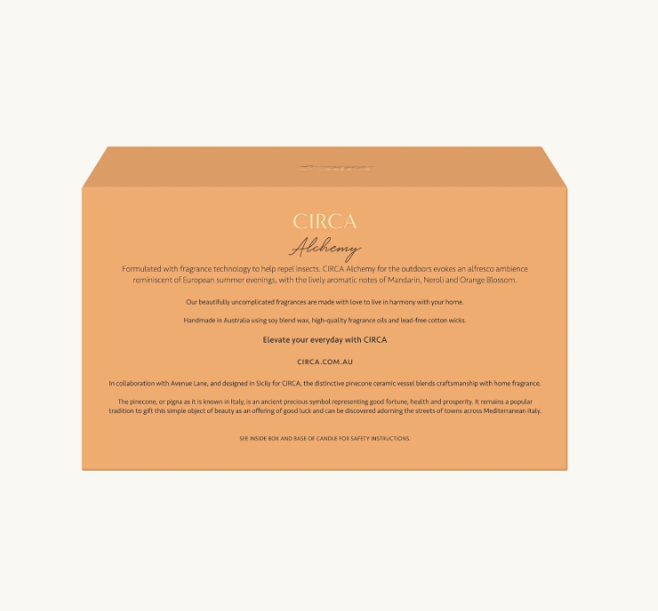 Circa 1kg Outdoor Candle Mandarin & Neroli