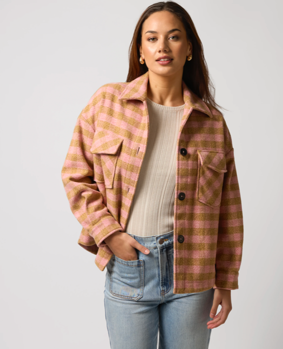 Stella Gemma Carly Coat Blooming Rose AW25