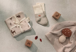 Over the Dandelions Socks set of 2 - Mushroom