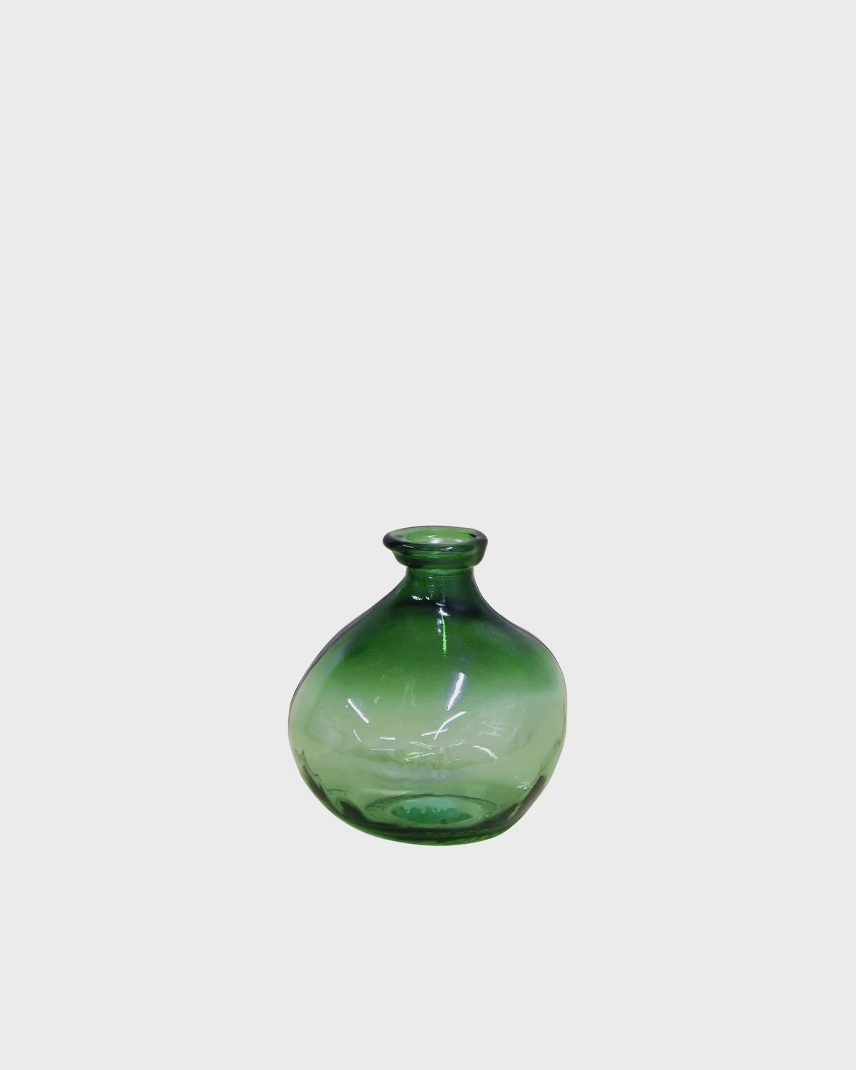 Brston Shani Glass Bottle 18cm - Fading Green