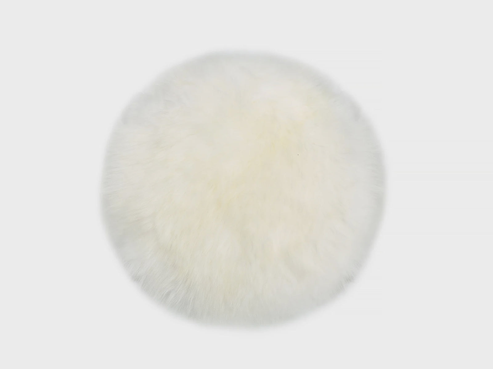 NZ Long Wool Sheepskin Seat Pad 37cm - Ivory