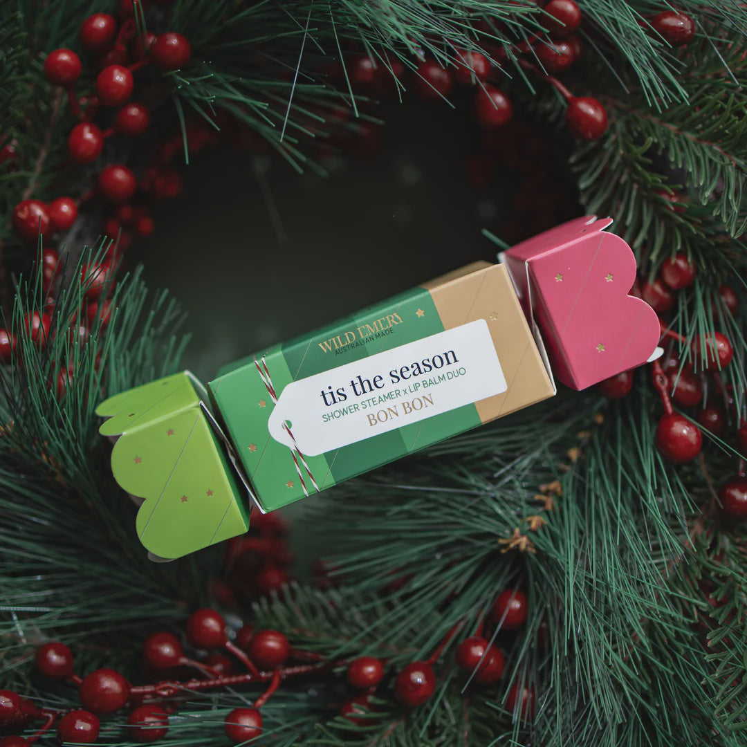 Tis The Season Shower Steamer x Lip Balm Duo Bon Bon