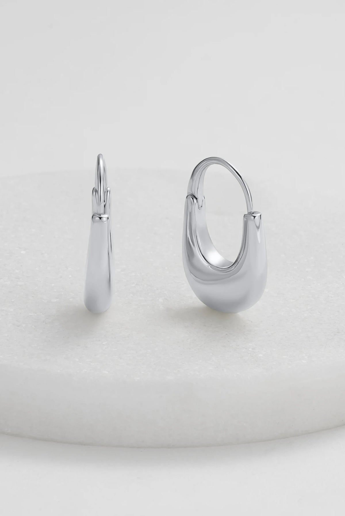 ZAFINO Sienna Hoop Silver Essential Earring
