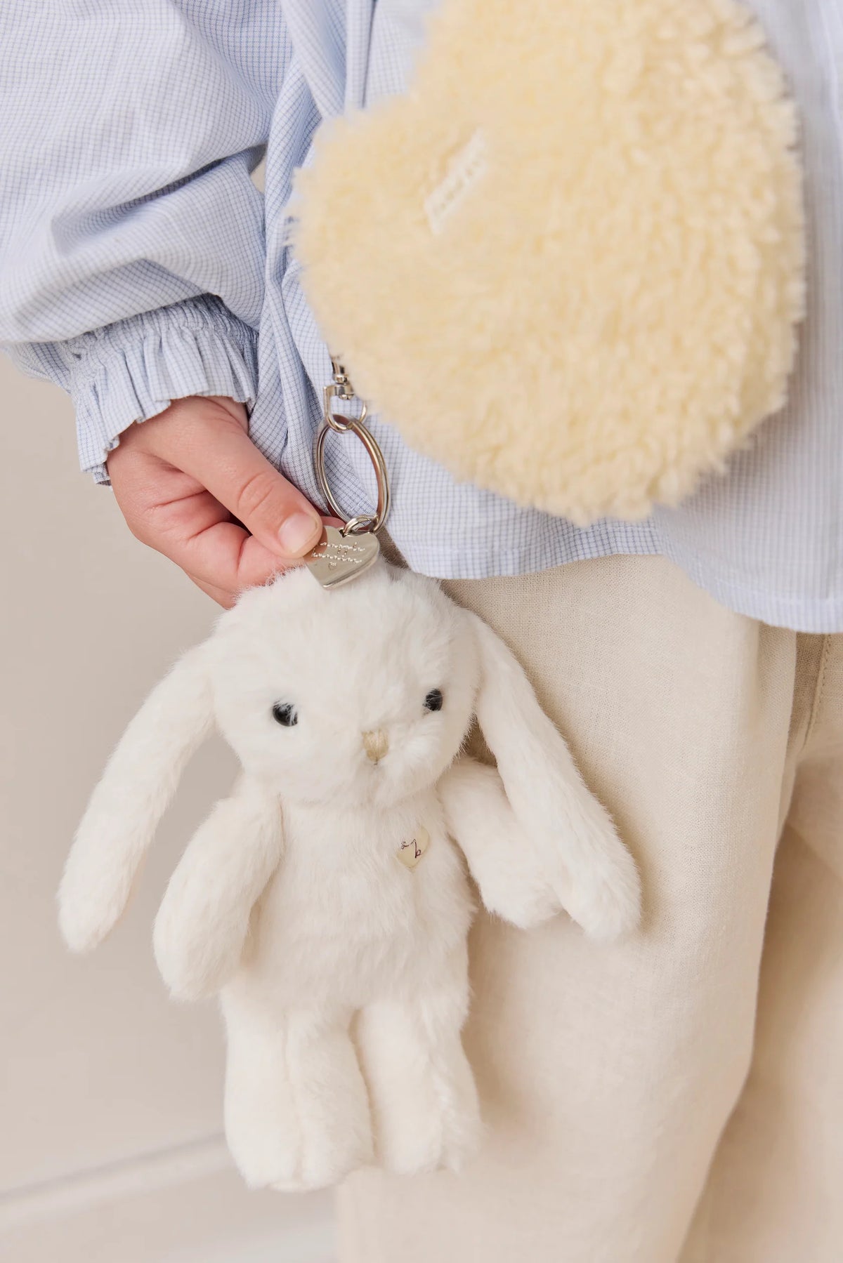 Jamie Kay Snuggle Bunnies - Penelope Key Charm - Marshmallow 15cm