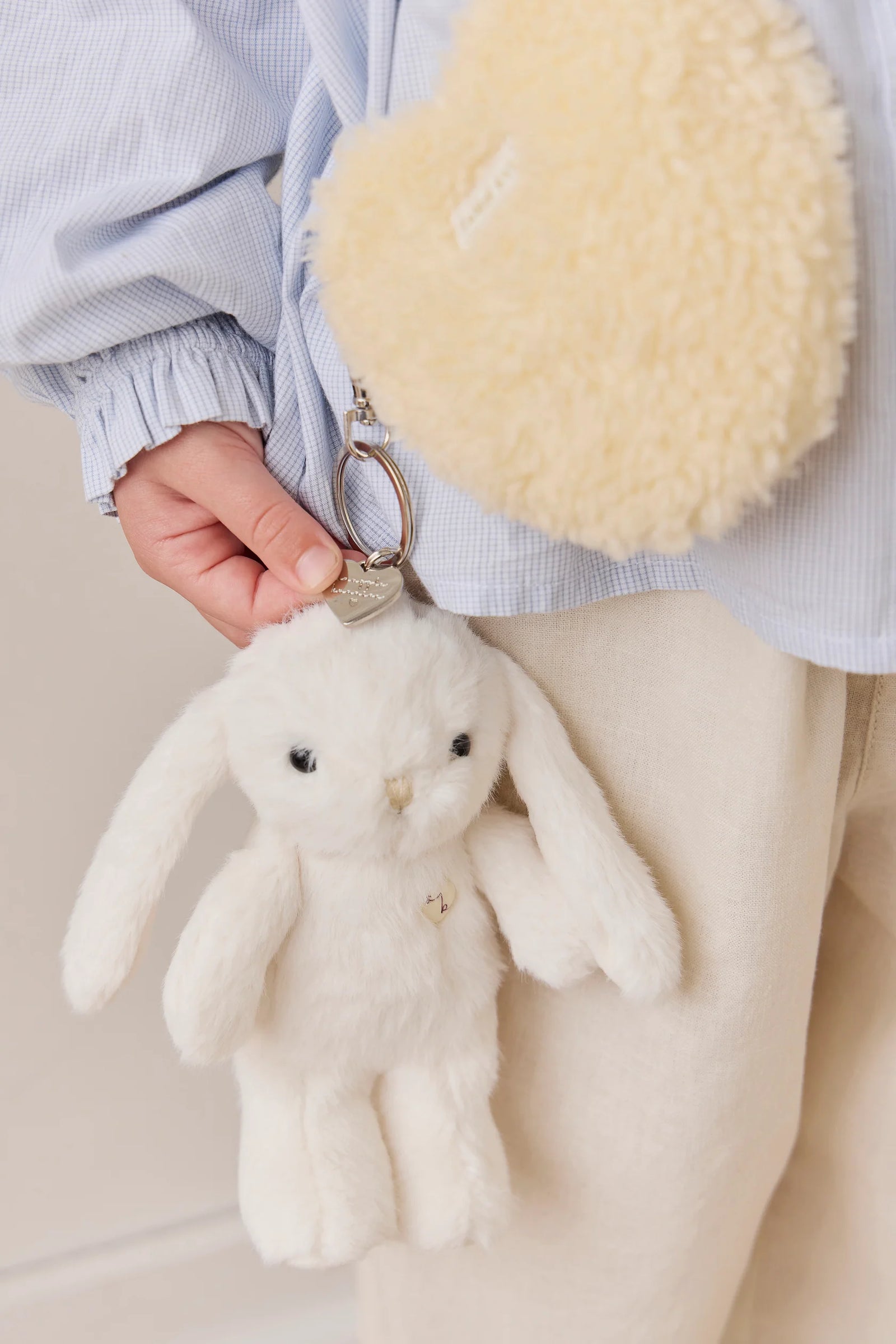 Jamie Kay Snuggle Bunnies - Penelope Key Charm - Marshmallow 15cm