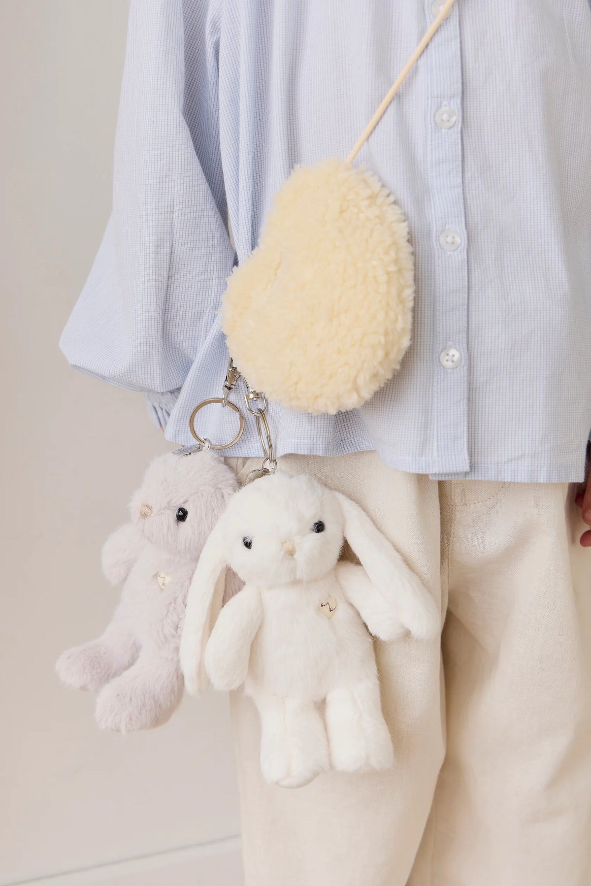 Jamie Kay Snuggle Bunnies - Penelope Key Charm - Marshmallow 15cm