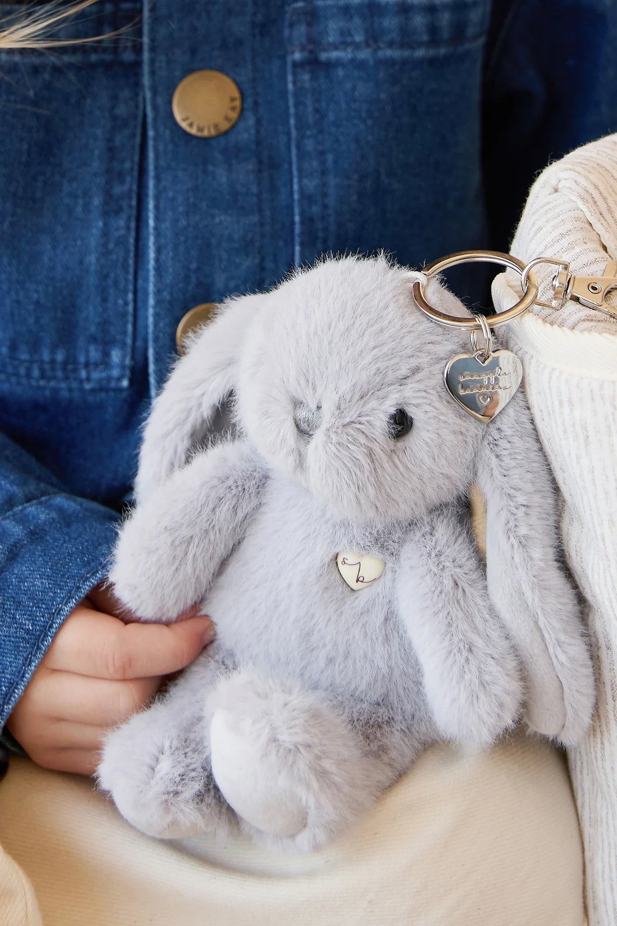 Jamie Kay Snuggle Bunnies - Penelope Key Charm - Silver 15cm
