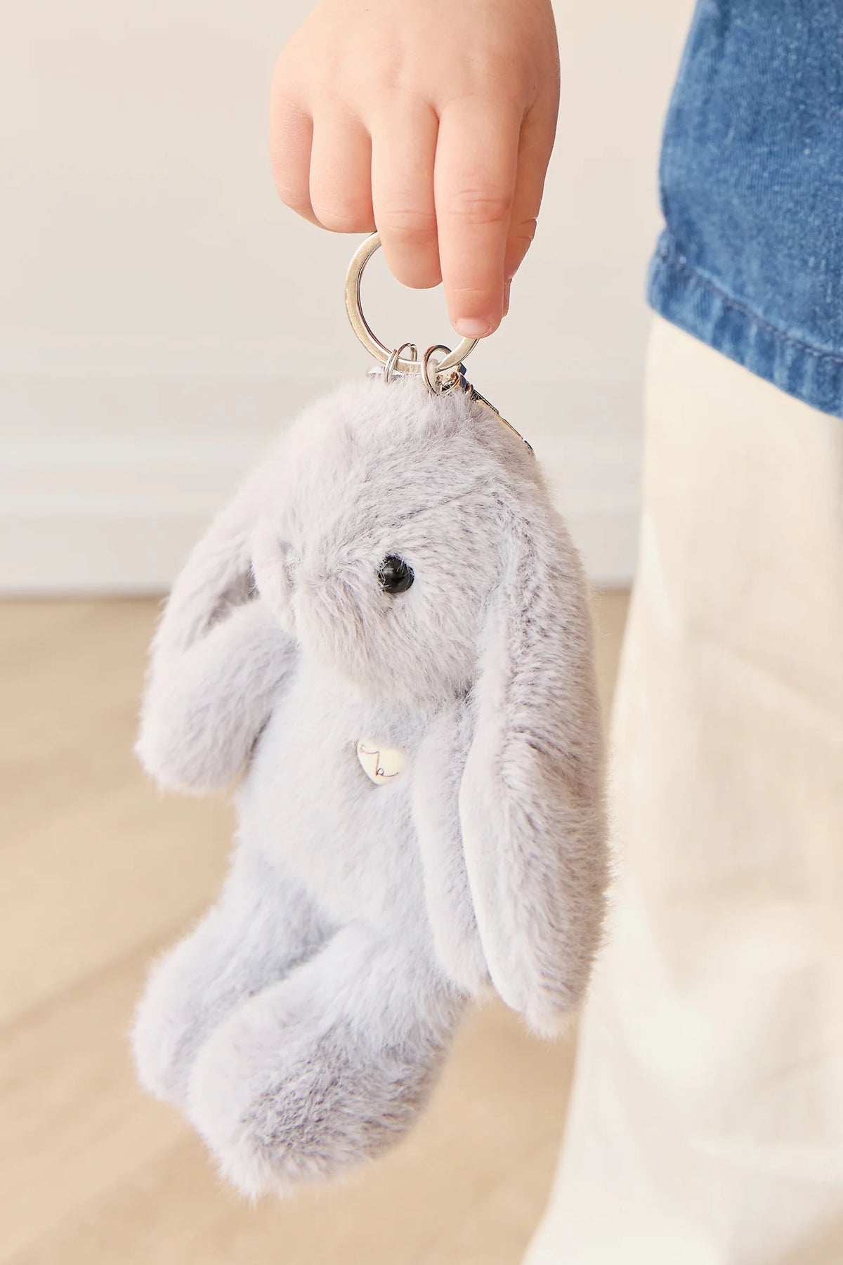 Jamie Kay Snuggle Bunnies - Penelope Key Charm - Silver 15cm