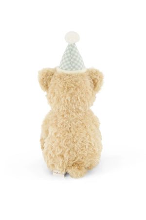 Jamie Kay Snuggle Bunnies - Birthday Arthur - Gingham Hat 30cm Teddy Bear