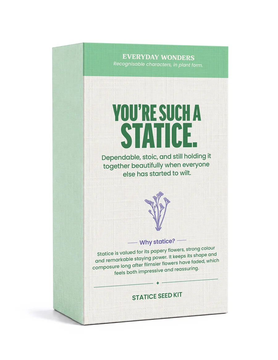 Everyday Wonders Seed Kit, Stems of Wonder is a collection of curious seed boxes and growing gifts, from intriguing little plants that move, mimic, react and surprise, to personality-inspired flower seed kits that match people to plants.