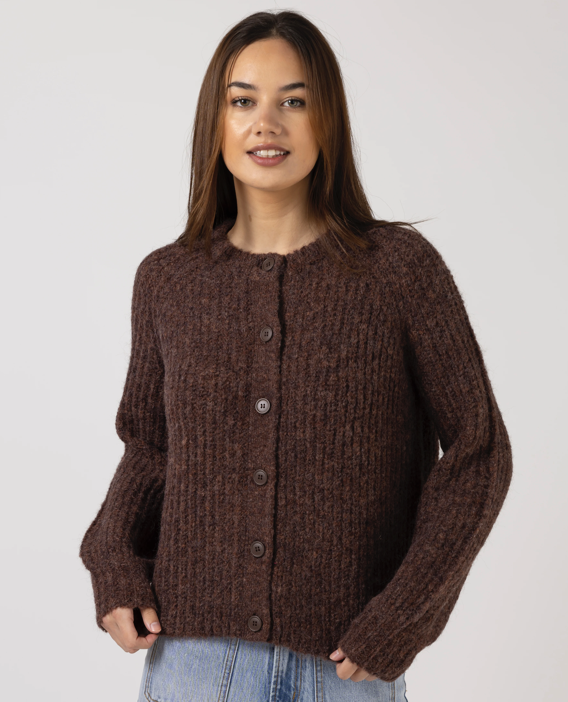 Stella + Gemma AW25 Corinne Cardigan - Chocolate