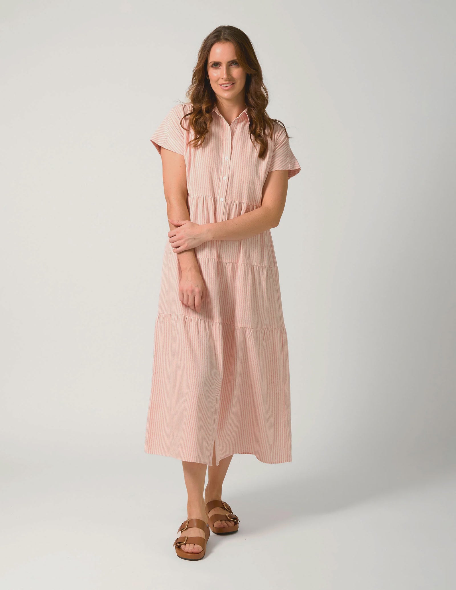 Stella Gemma Antonia Dress Rose Stripe