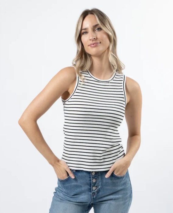 Stella+Gemma Rachel Tank Top black & White Stripe