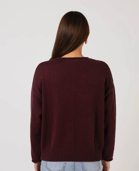 Stella + Gemma Axel Jumper Syrah