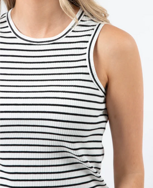 Stella+Gemma Rachel Tank Top black & White Stripe