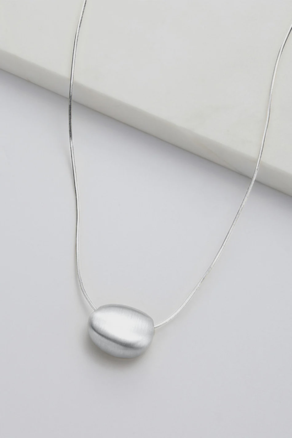 ZAFINO Steph Brushed Necklace - Silver