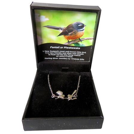 Wildside Gifts Sterling Silver Fantail Necklace XP96