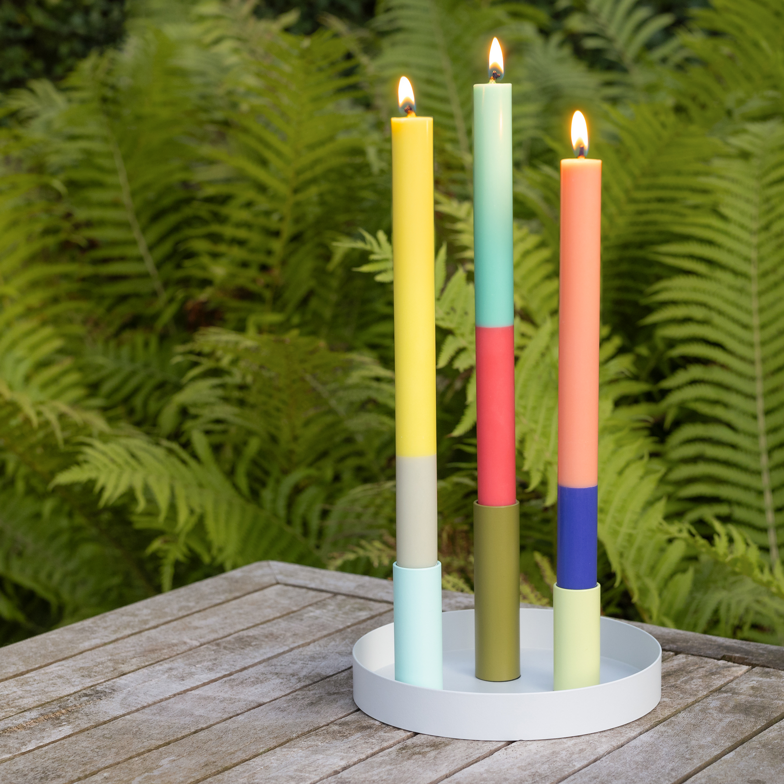 REMEMBER Dinner Stick Candles set of 3 - Ibiza