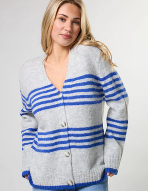 Stella+Gemma Stripe Cardigan - Salt Air
