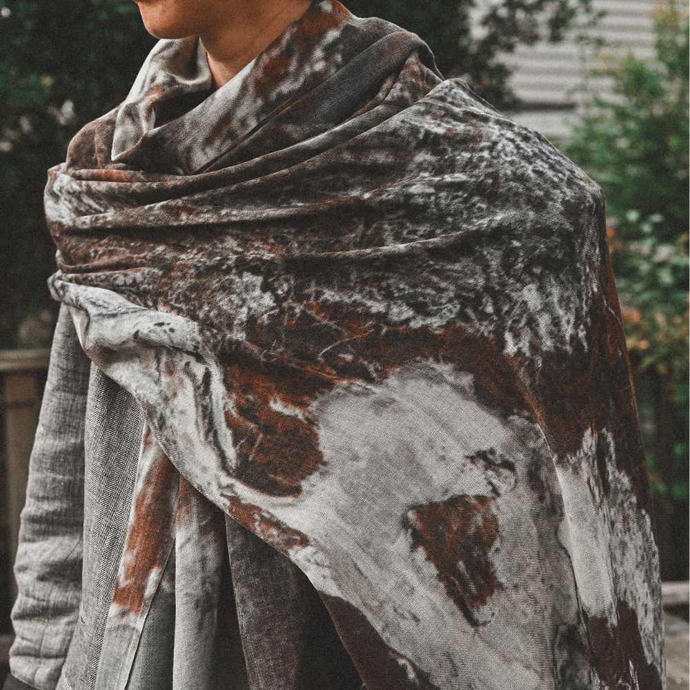 Dear Marge Wool Scarf - Sulfur Stream New Zealand Design